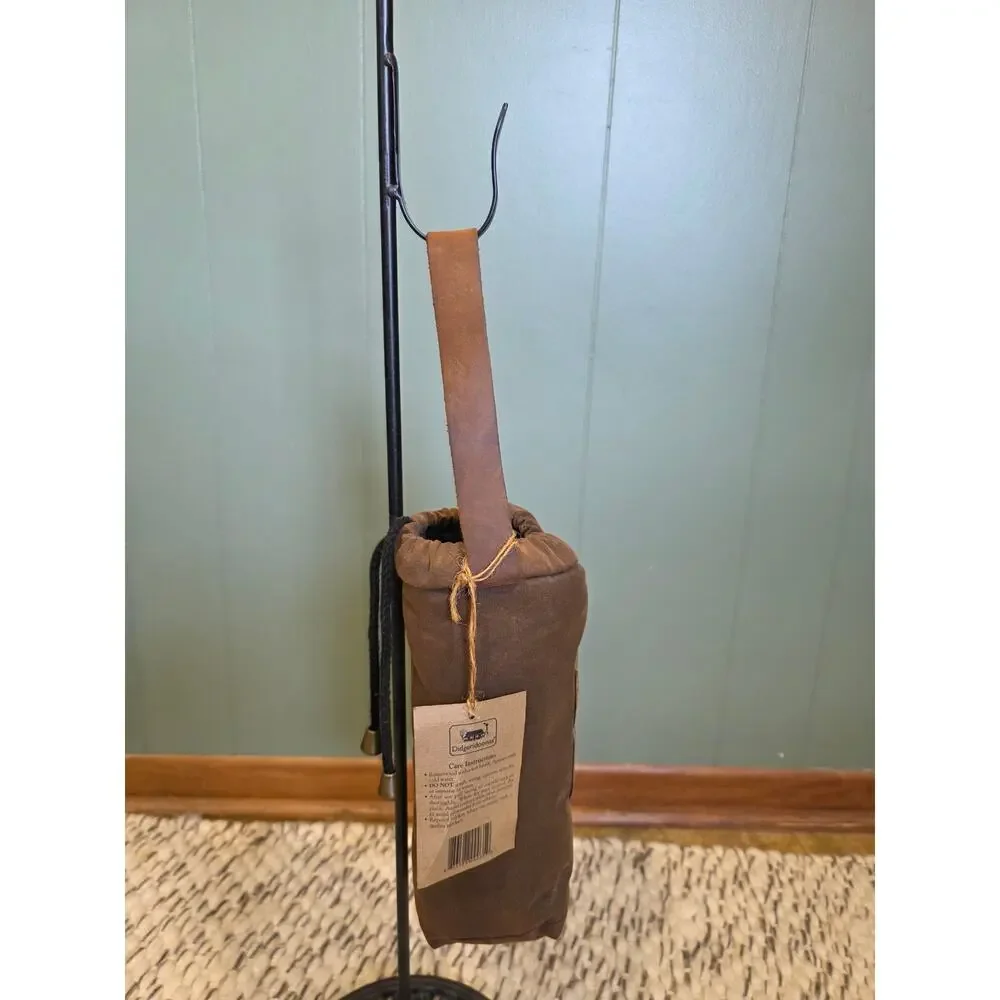 NWT Didgeridoonas Woolly Wine Cooler Insulated Australian Wool Oilskin Bag Brown